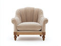 Fauteuil-Tissu-Bois-82x78x80 cm-Beige-Style classique élégant